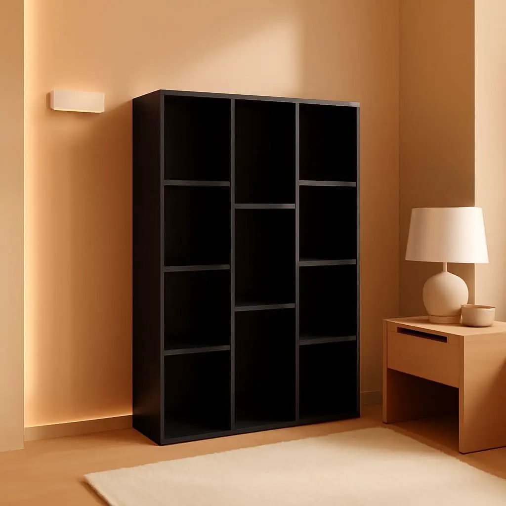 Luder 11-Cube Bookcase Blackwood Modern Living Room from PriceLows™