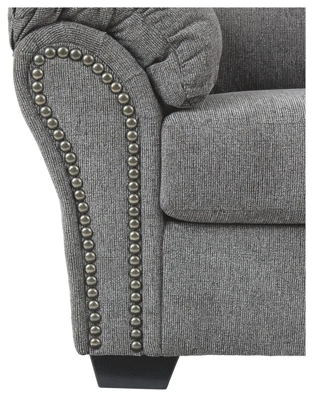 Allmaxx Loveseat | Pewter | 29 Inch Arm Height | 61 Inch Length
