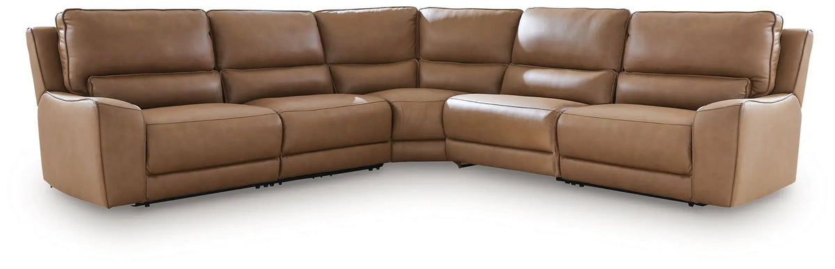 DeepWakes Power Reclining Sectional | Chaise Included | Ultra-Stylish Design | 130 Inch Length