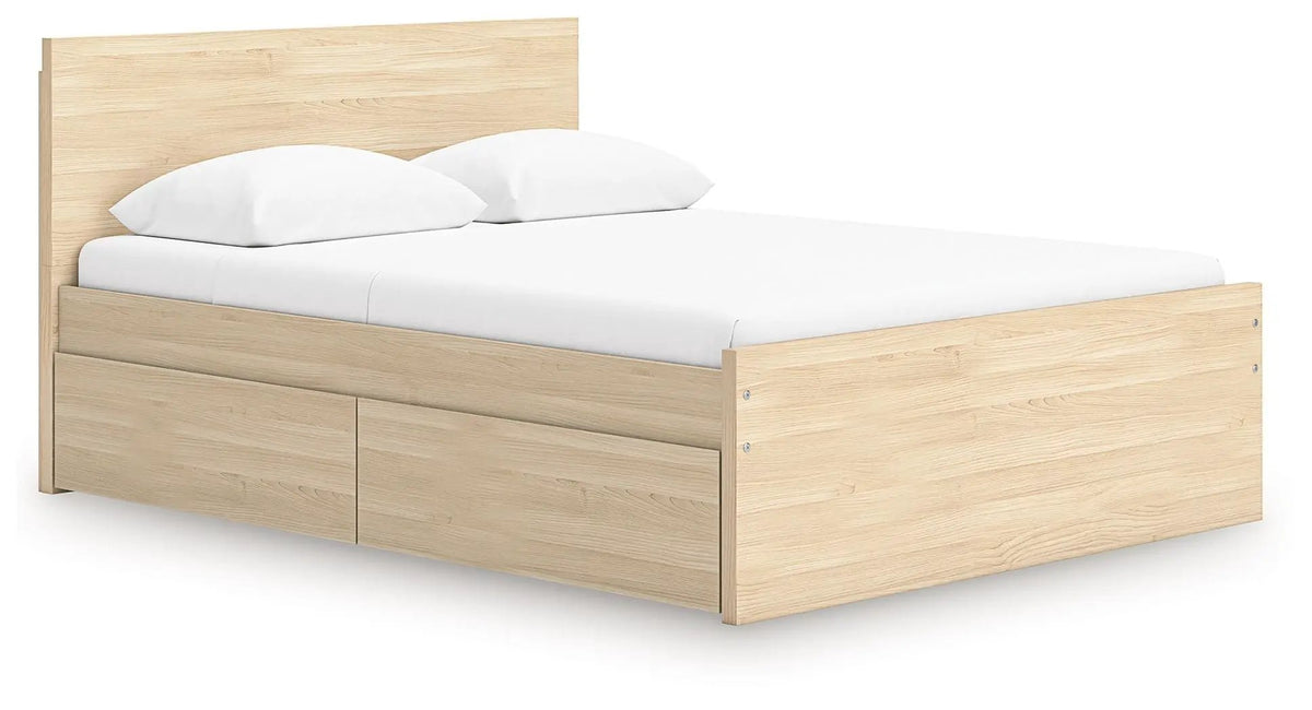 Onita Panel Platform Bed | Minimal Design | Ultra-Clean Lines | Easy-Elegant Solid Finish