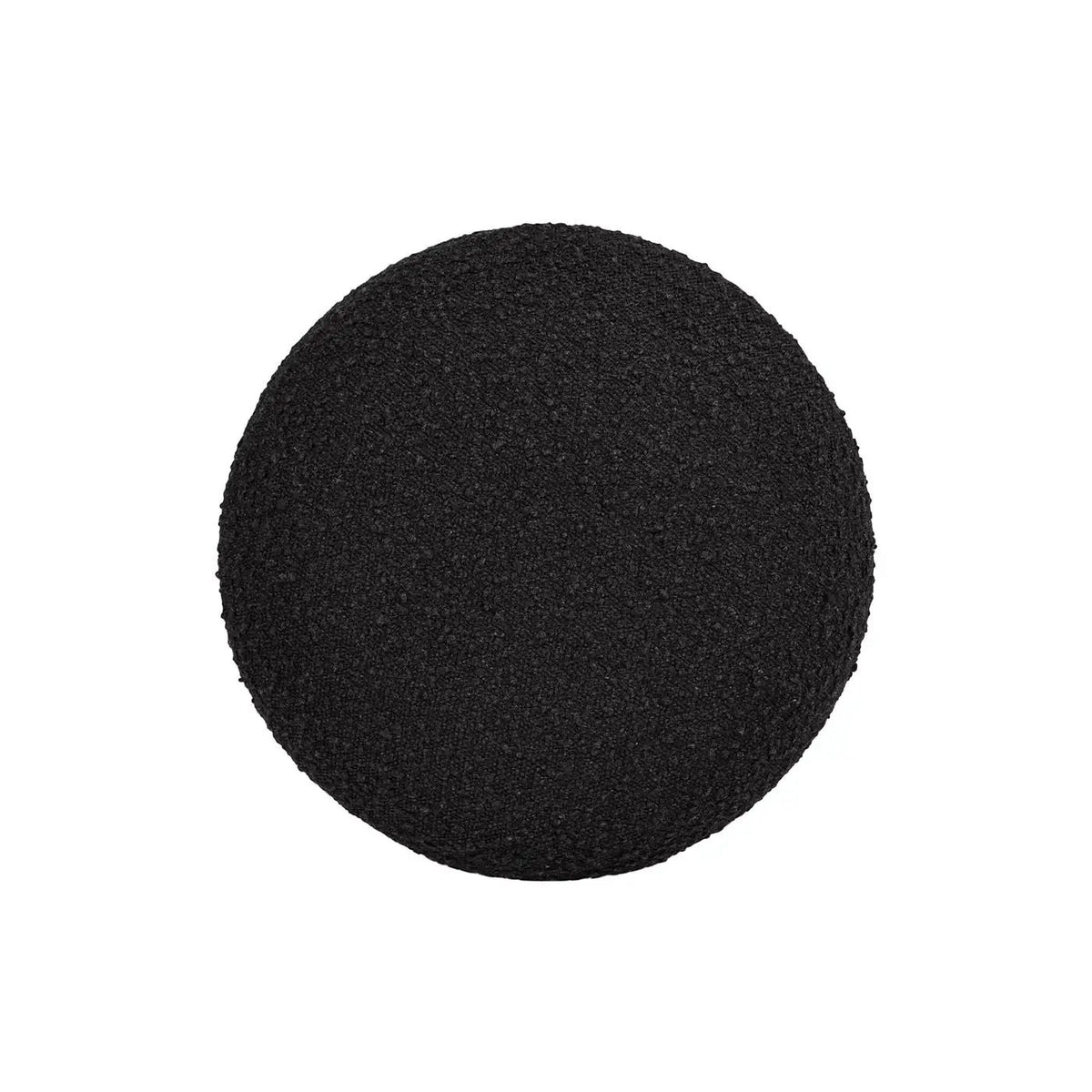 Fuji Mushroom Footstool Ottoman | Faux Shearling Upholstery | 15 Inch Diameter | Compact Size