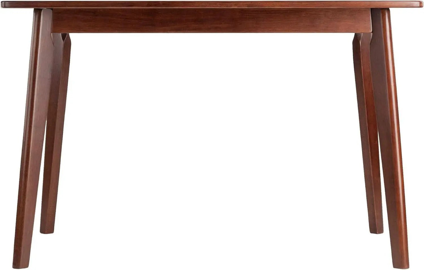 Shaye Walnut Dining Table Solid Wood 47.2 Inch Length from PriceLows™
