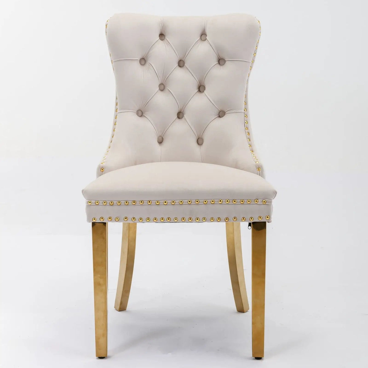 Dining Chair | Tufted Upholstery | Solid Wood Frame | Set Of 2