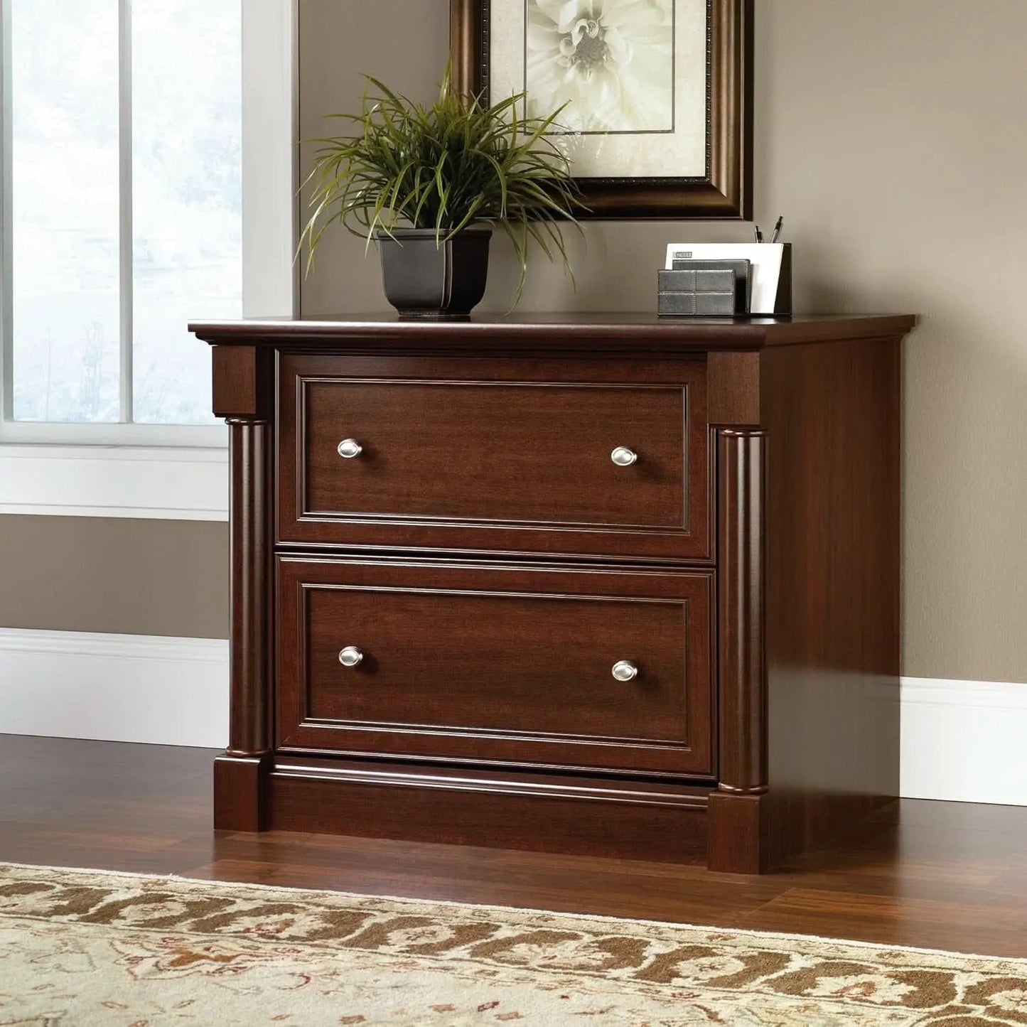 Palladia Lateral File Cabinet 36.81in L Select Cherry from PriceLows™