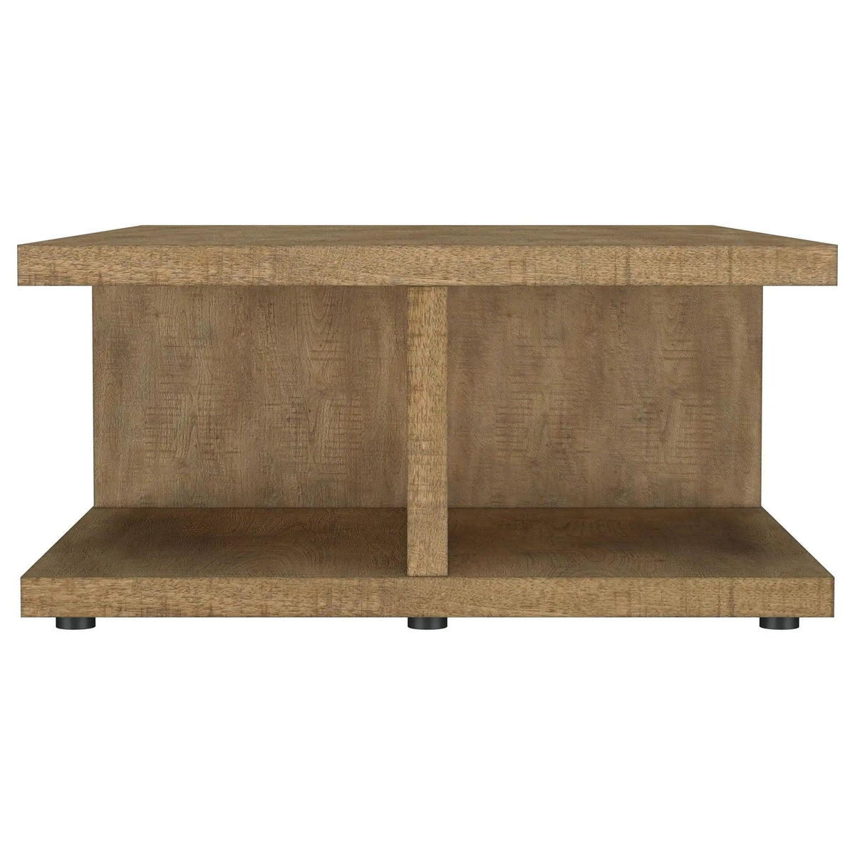 Cortona Square Engineered Wood Cocktail Coffee Table Mango | 54 x 33.75 x 16.25 in | Engineered Wood & Veneer | Living Room