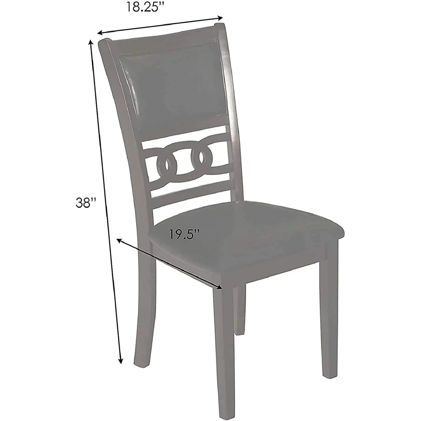 Gray 5 Piece Dining Table Set With 4 Chairs For Kitchen from PriceLows™