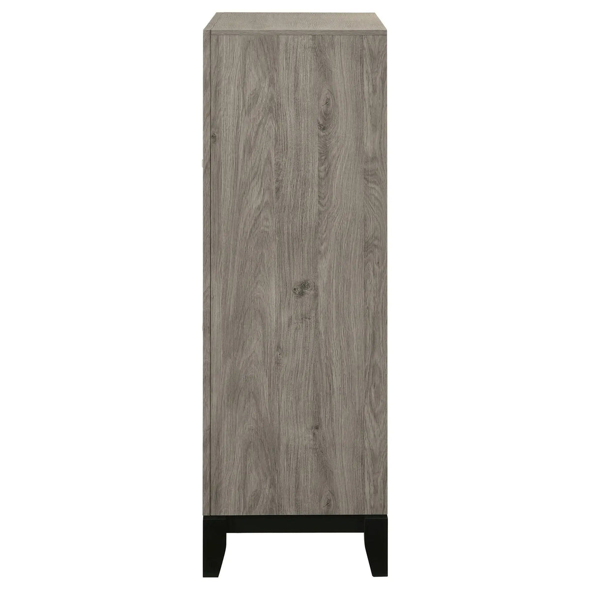 Valen 5-drawer Bedroom Chest of Drawers Light | 31.25 x 16.25 x 50.5 in | Rubberwood & Engineered Wood | Taupe