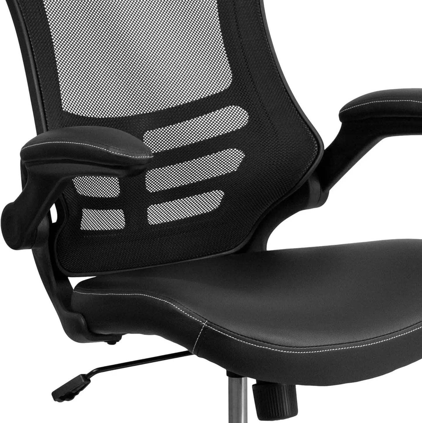 Kelista Mid-Back Ergonomic Office Chair With Adjustable Height, Black from PriceLows™