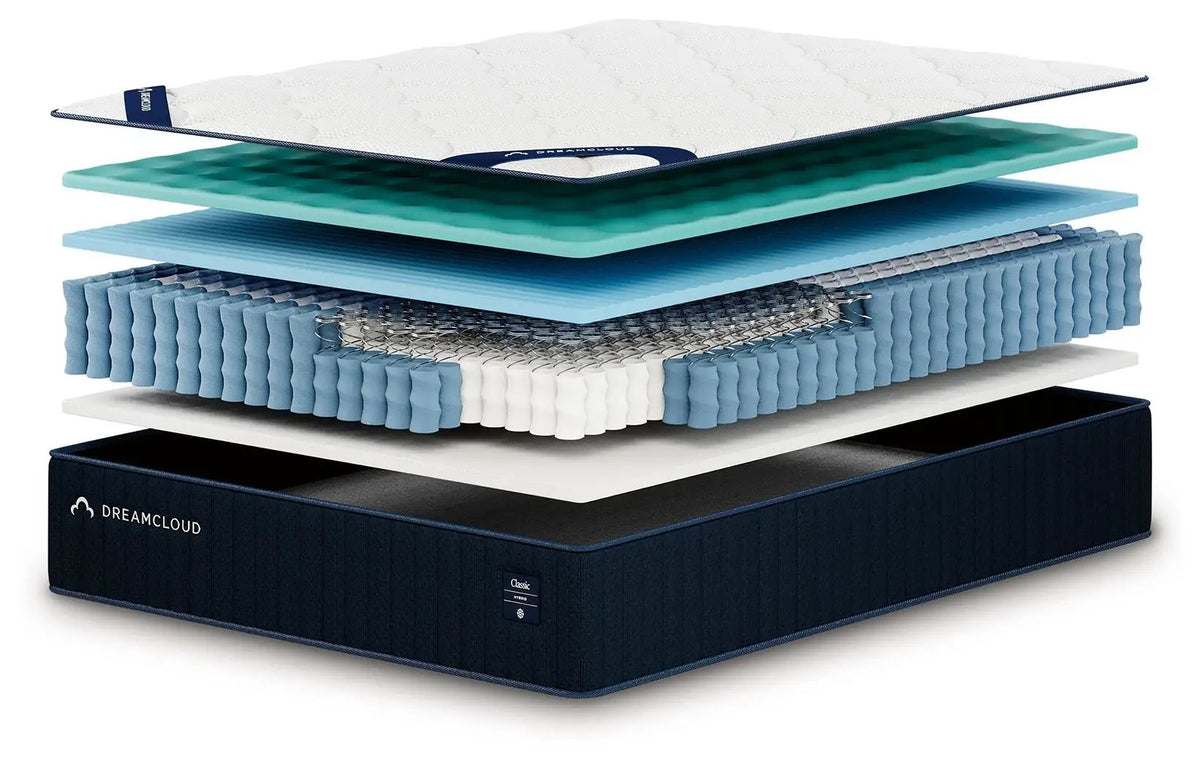 DreamCloud Classic Hybrid Mattress | 12 Inch Height | Restful Sleep | Recharge Support