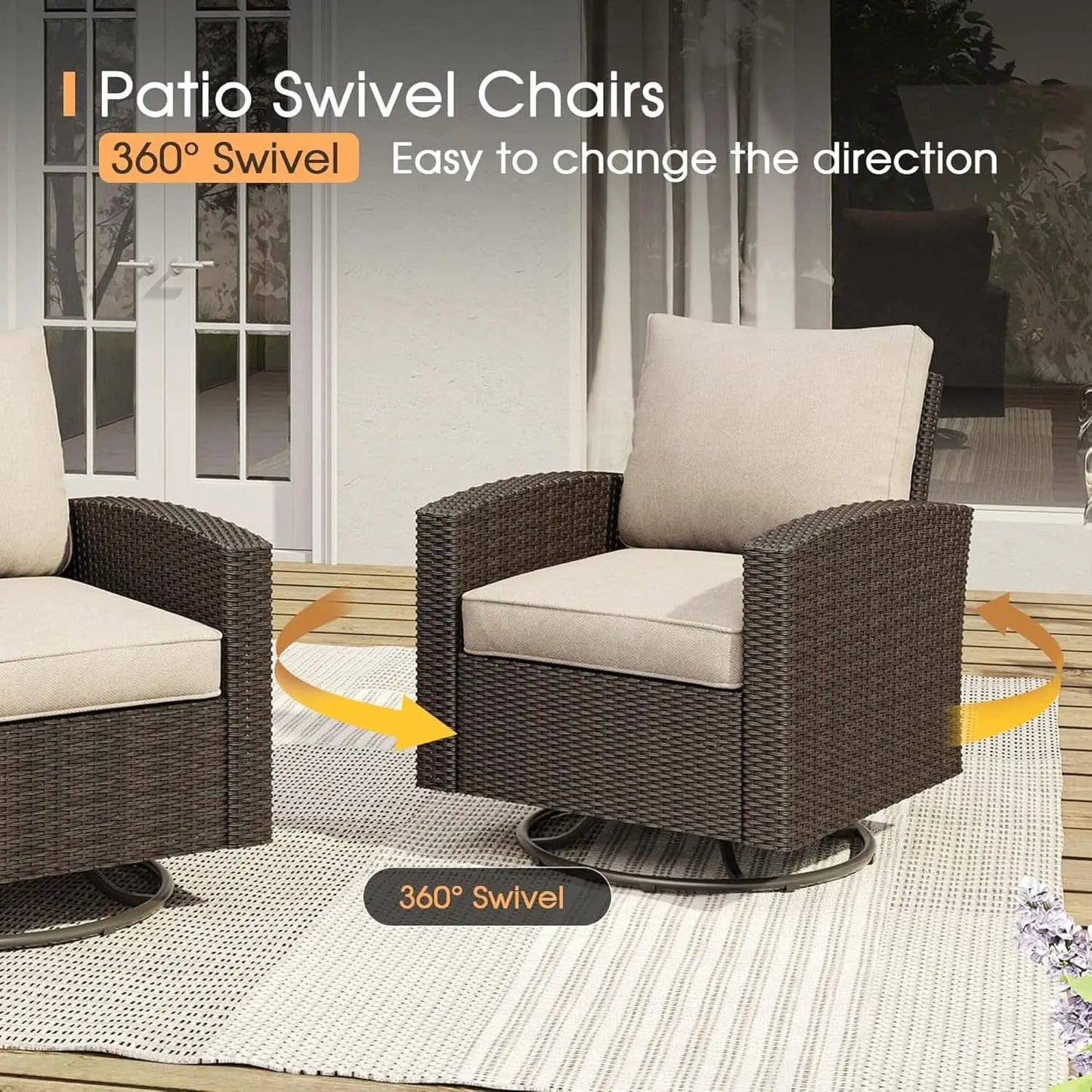 Eight Piece Outdoor Patio Furniture Set with Firepit from PriceLows™