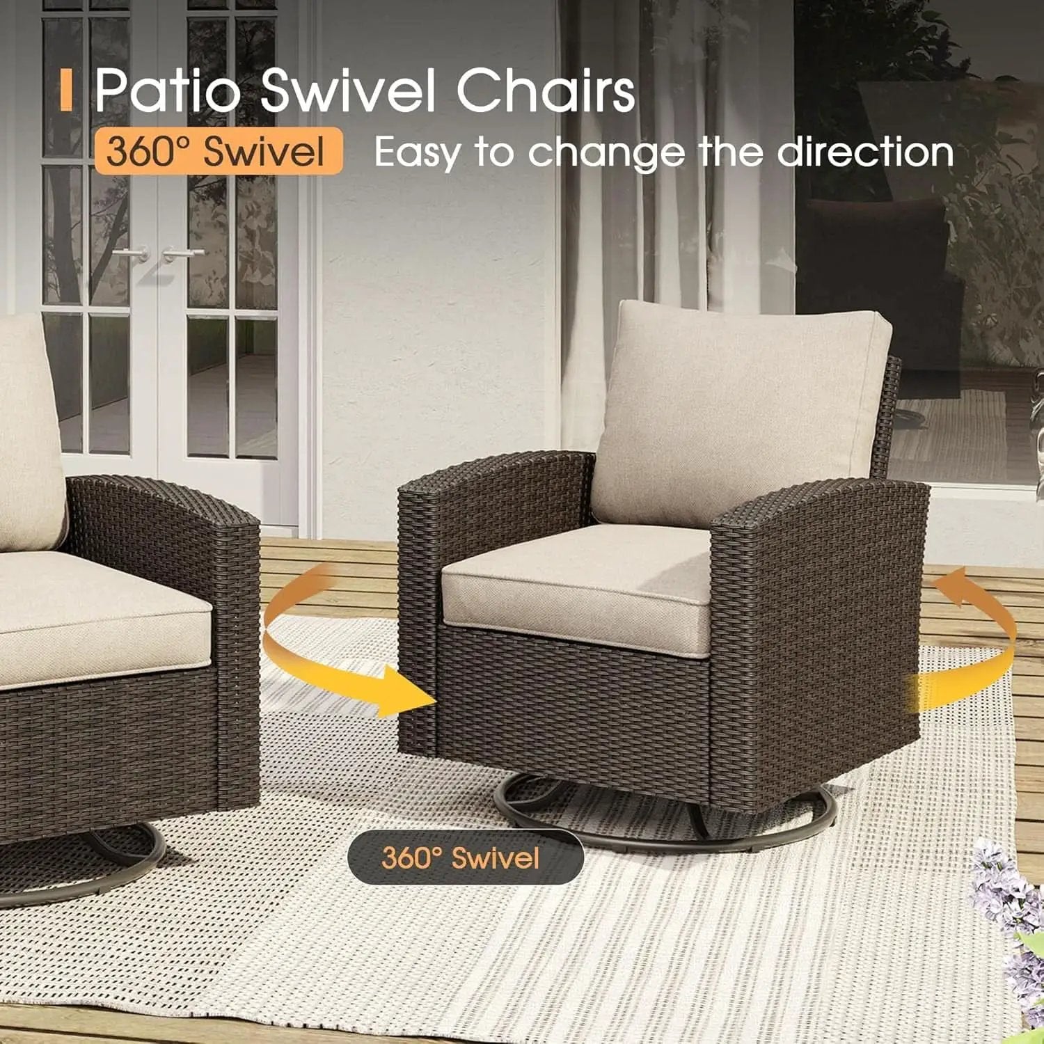 Eight Piece Outdoor Patio Furniture Set with Firepit from PriceLows™