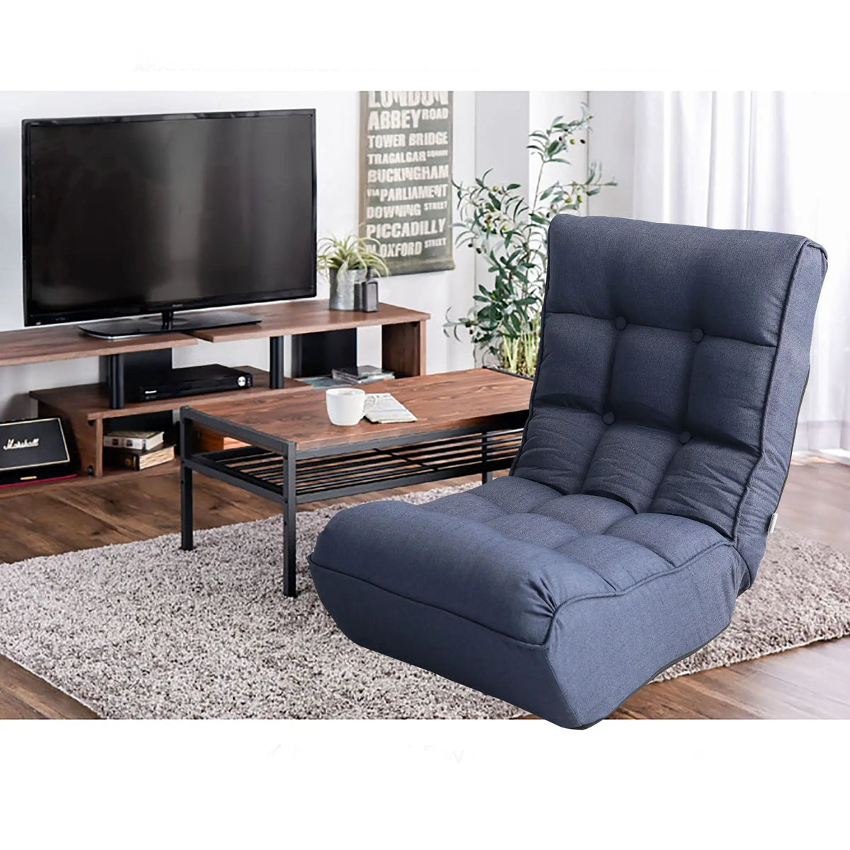 Reclining Floor Chair | Spring Supported | Foldable Base