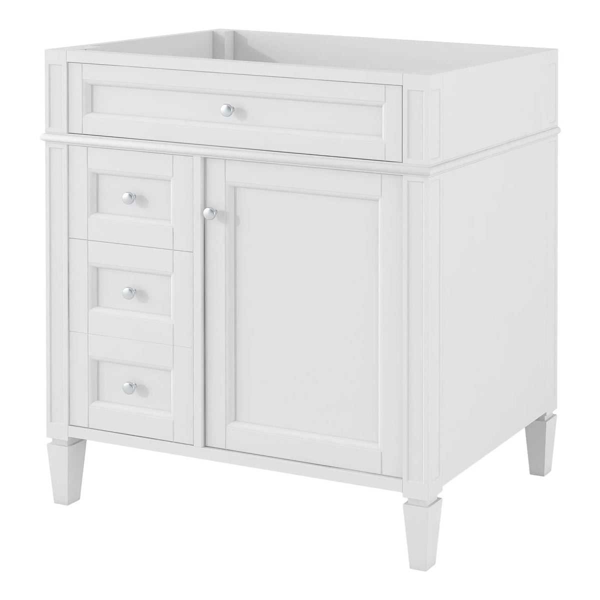 Bathroom Vanity | 3 Drawers | Blue Finish | Tip Out