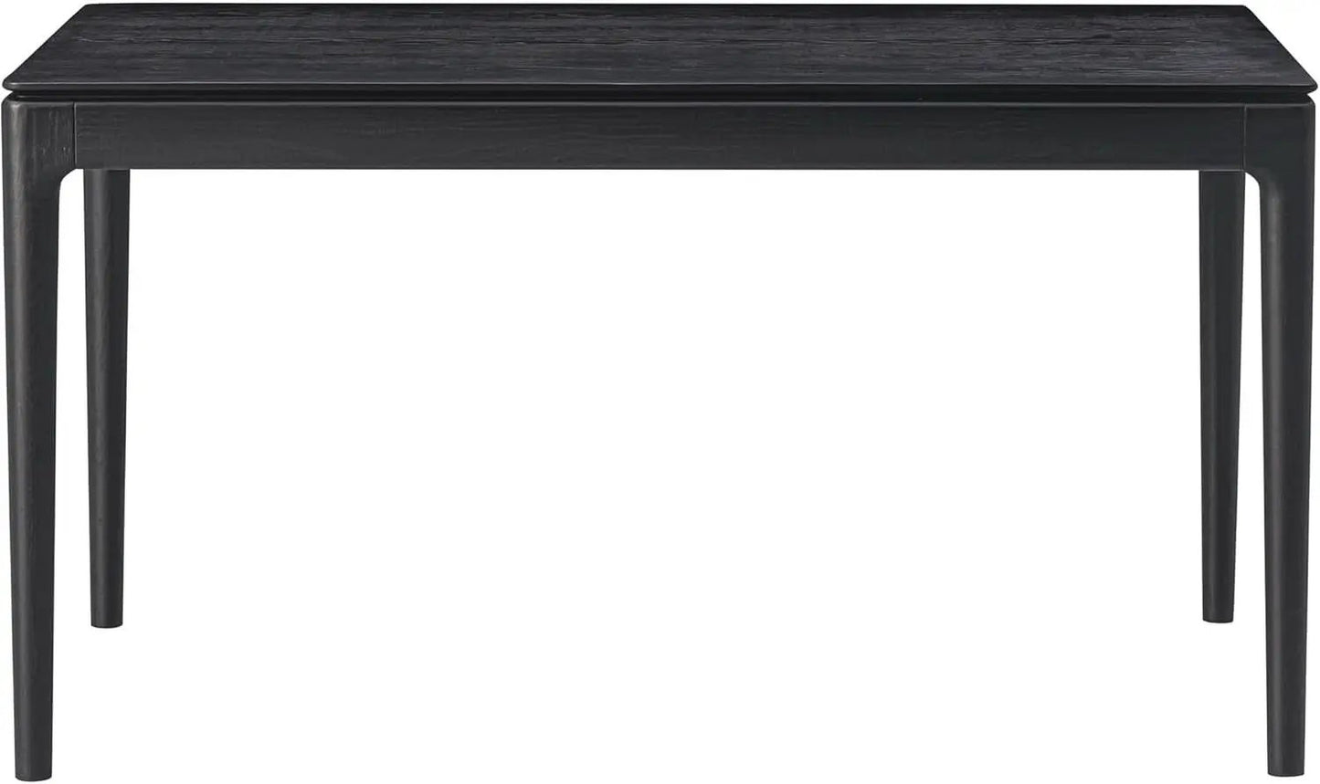 Mingle 55 Inch Modern Rectangular Dinner Table Burnt Black from PriceLows™