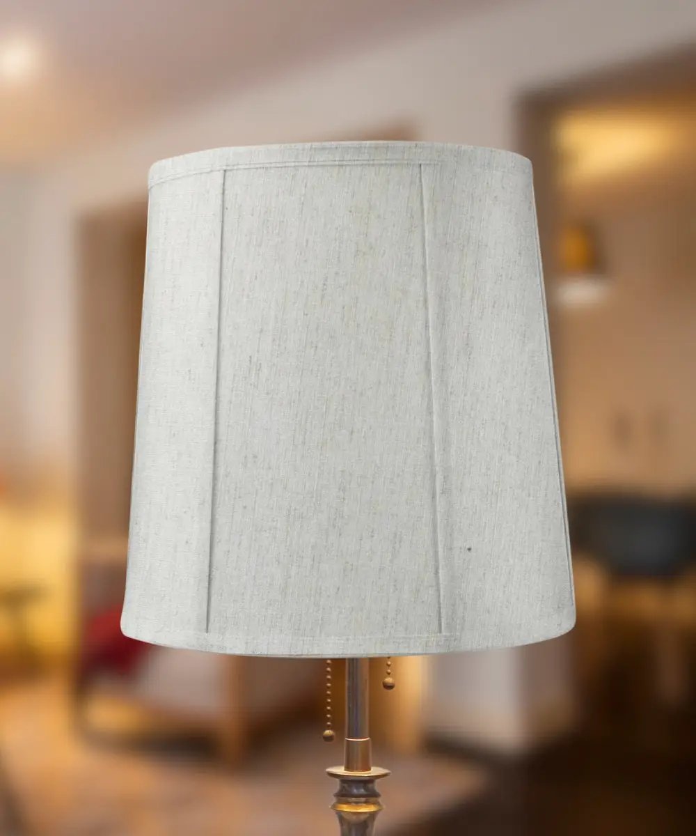 Drum Lamp Shade | 14x15 Inch | Softback Oatmeal | Premium Shantung Fabric