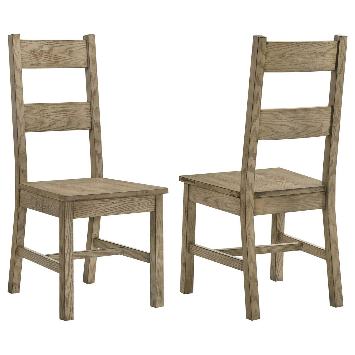 Cardova Solid Wood Dining Side Chair Vineyard Oak (Set of 2) | 18.5 x 21 x 42.25 in | Solid Wood & Rubberwood | Dining Room