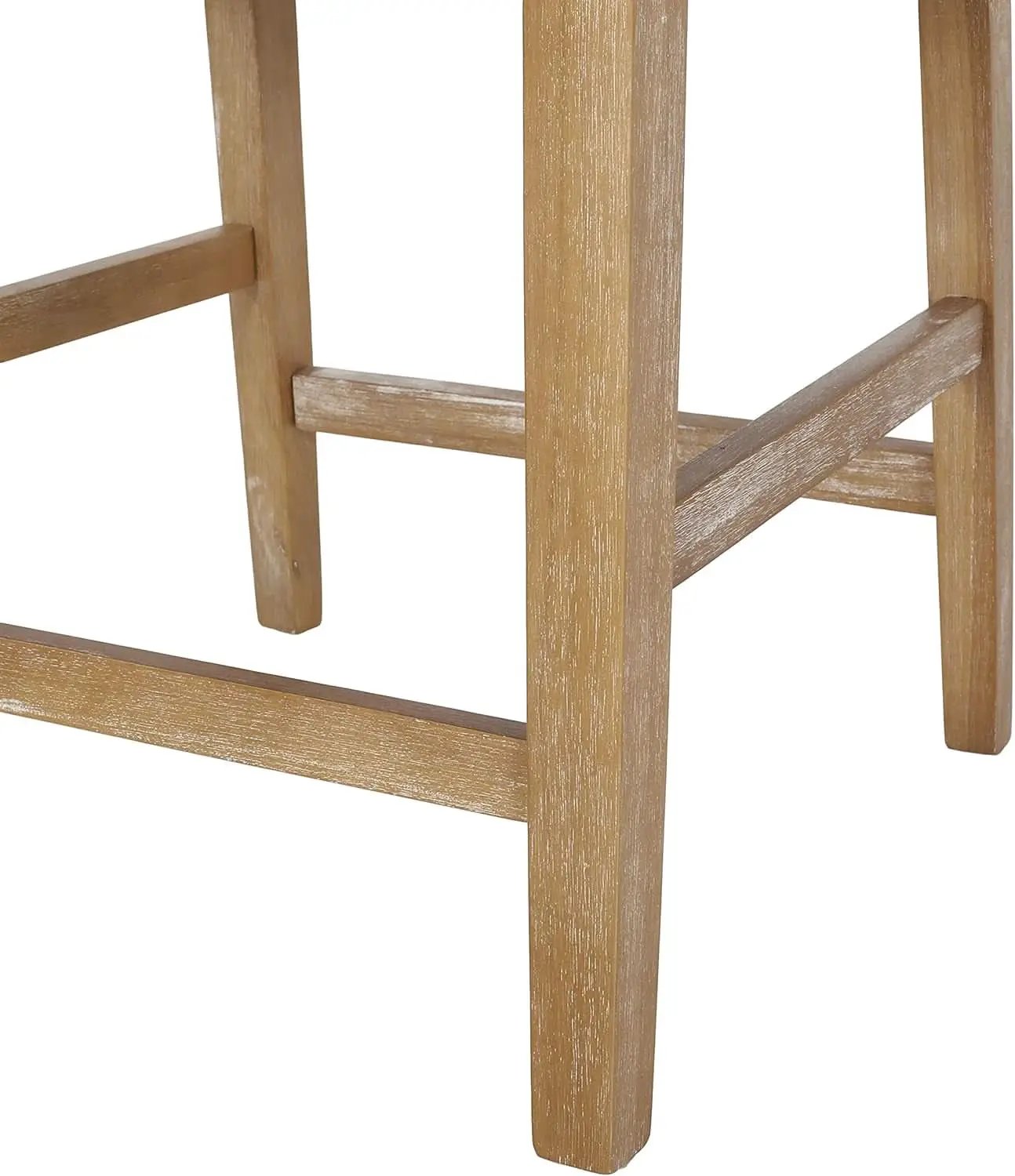 Armga Upholstered 26 Inch Counter Stools Beige Set Of 2 from PriceLows™