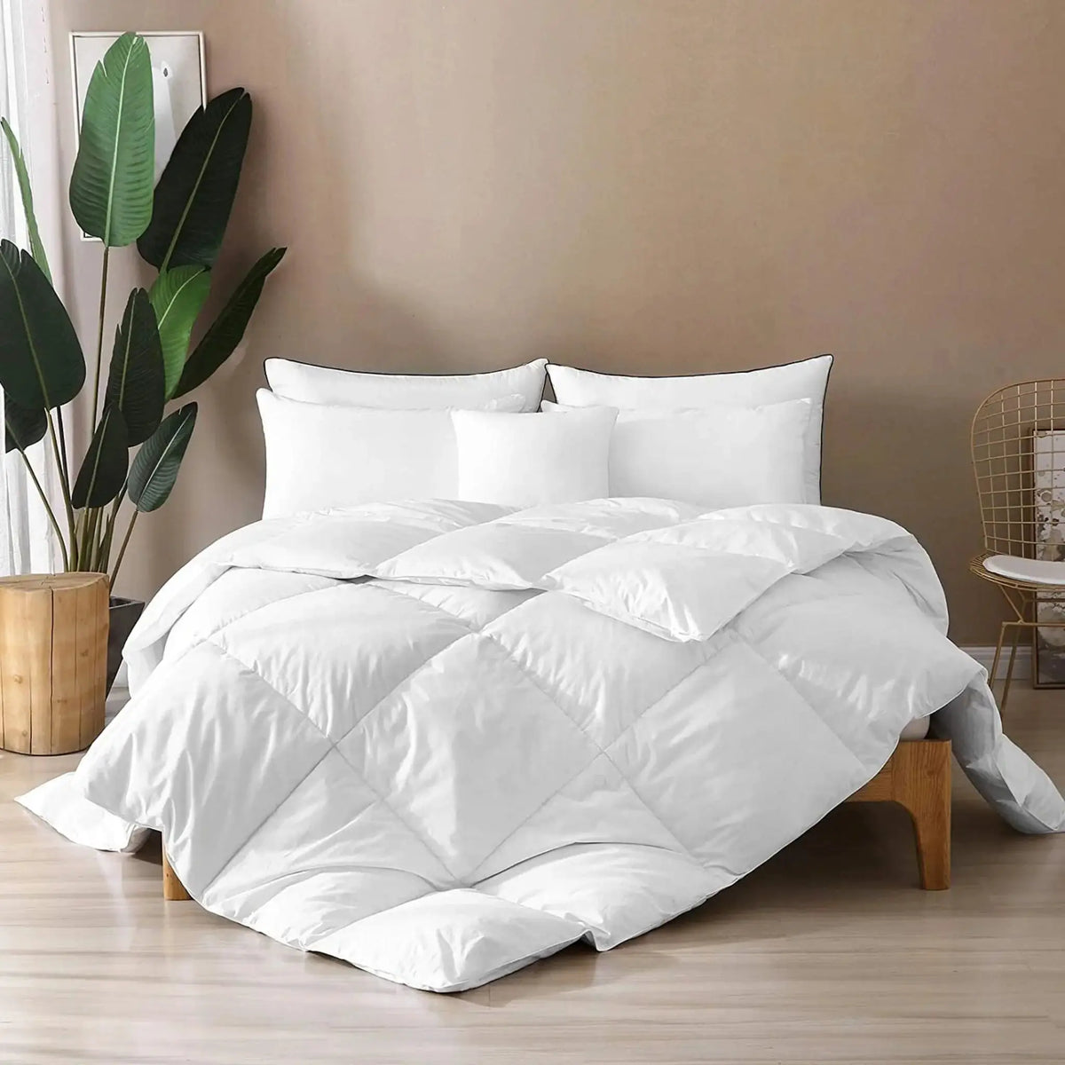 Bamboo Duvet Comforter | Weightless Cooling Fill | Hypoallergenic Soft
