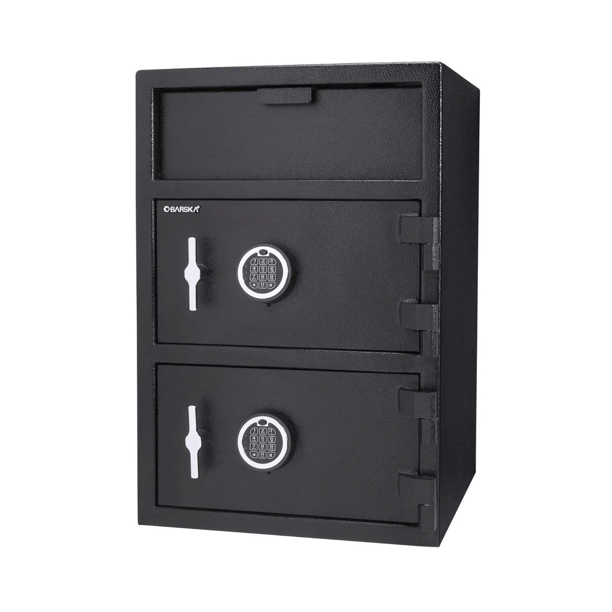 Dual Compartment Depository Safe | Barska 1.60 CF Capacity | Digital Keypad | Top Hopper