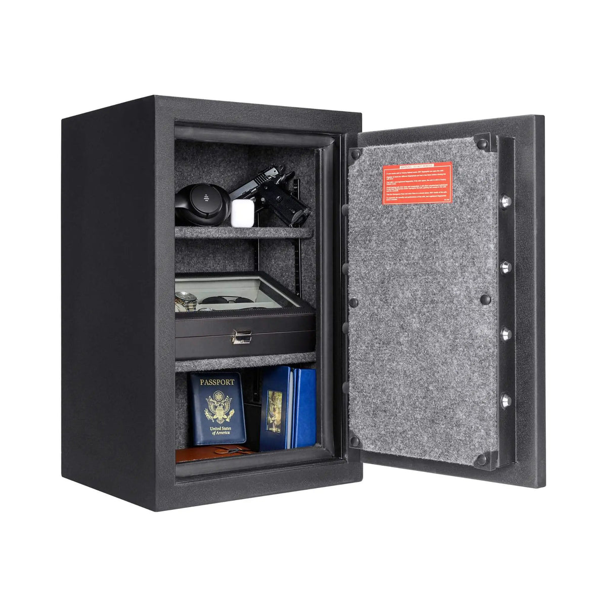 Fire Resistant Safe | Barska 2.02 CF Capacity | Biometric Keypad | Solid Steel Construction
