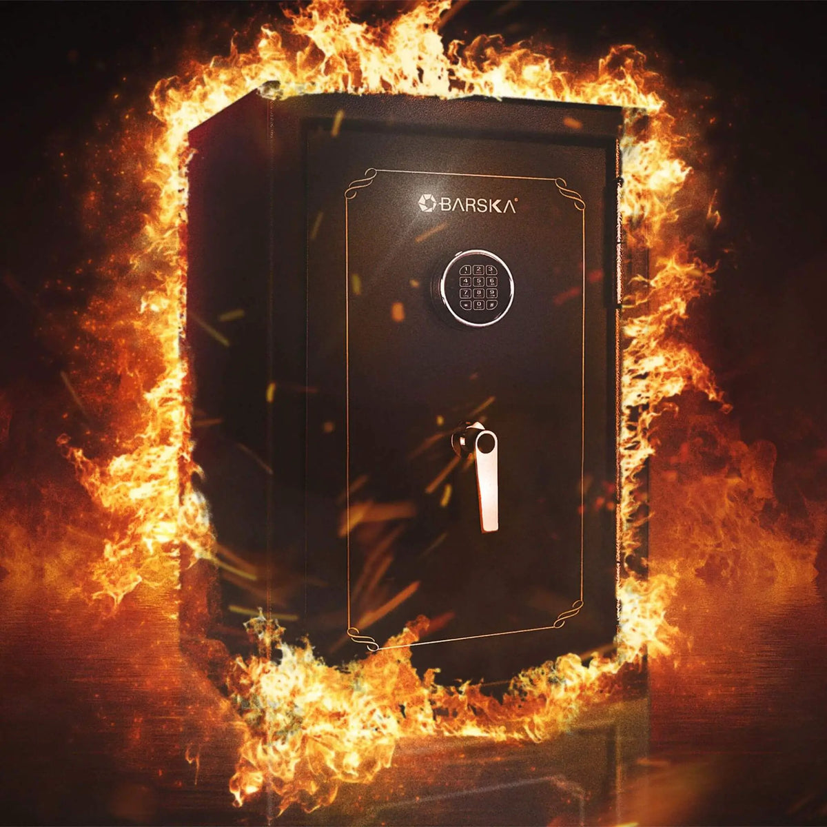 Fireproof Steel Safe Vault | Barska 4.39 CF Capacity | Digital Keypad | Pry-Resistant Door