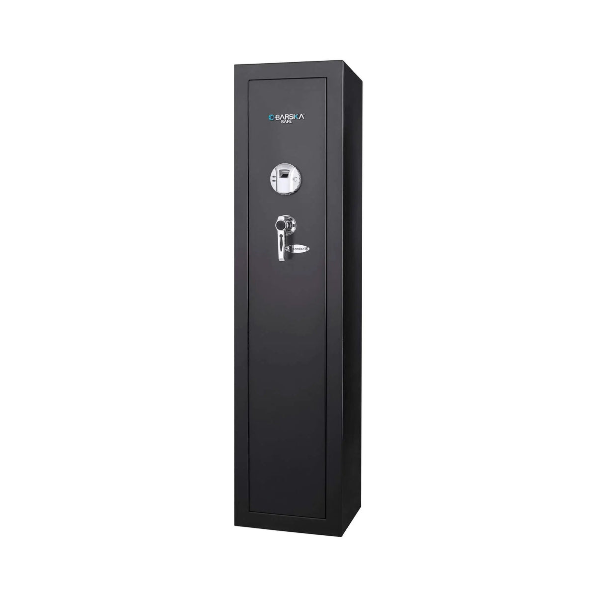 Tall Biometric Rifle Safe | Barska 5.51 CF Capacity | Pry-Resistant Solid Steel | Biometric Keypad