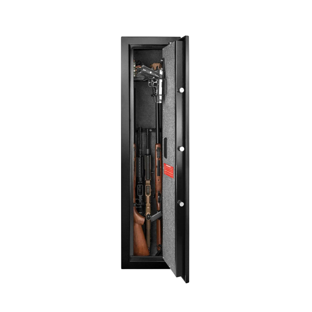 Tall Biometric Rifle Safe | Barska 5.51 CF Capacity | Pry-Resistant Solid Steel | Biometric Keypad