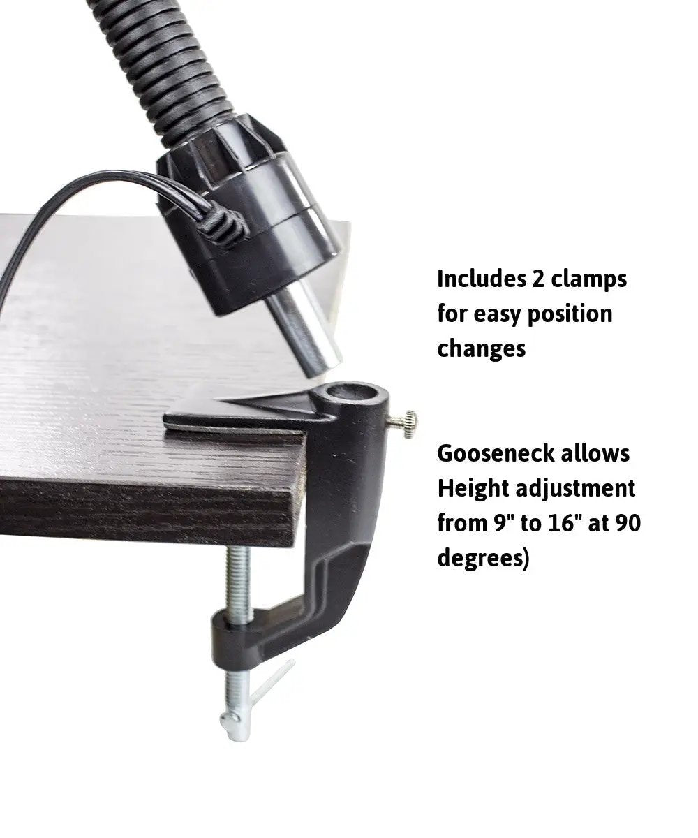 Clamp On LED Reader Lamp | 1122 Lumens | Full Spectrum | 26 Inch