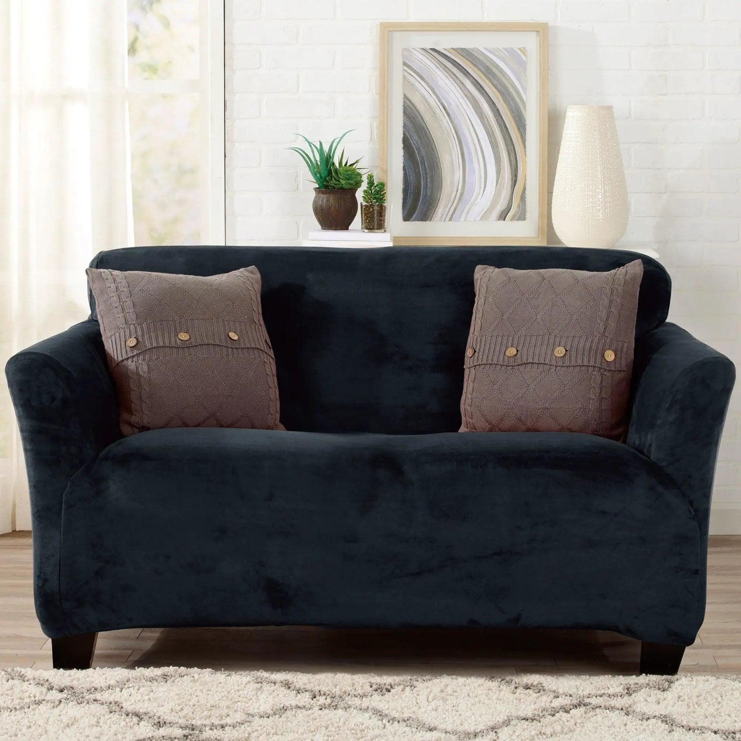 Velvet Stretch Slipcover - Gale Collection from PriceLows™