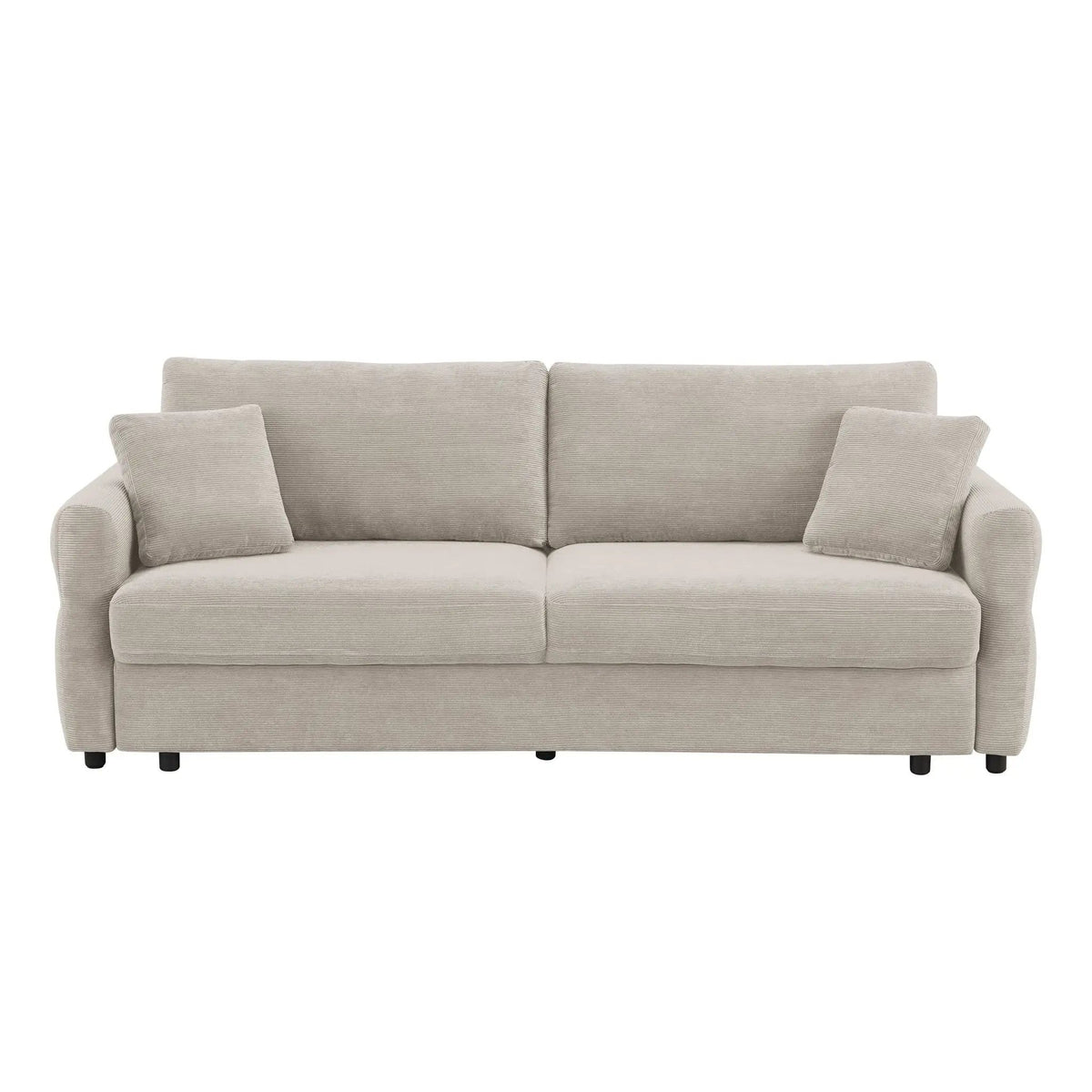 Haran Pull Out Sleeper Sofa With Storage | 2 Pieces | Fabric | Living Room