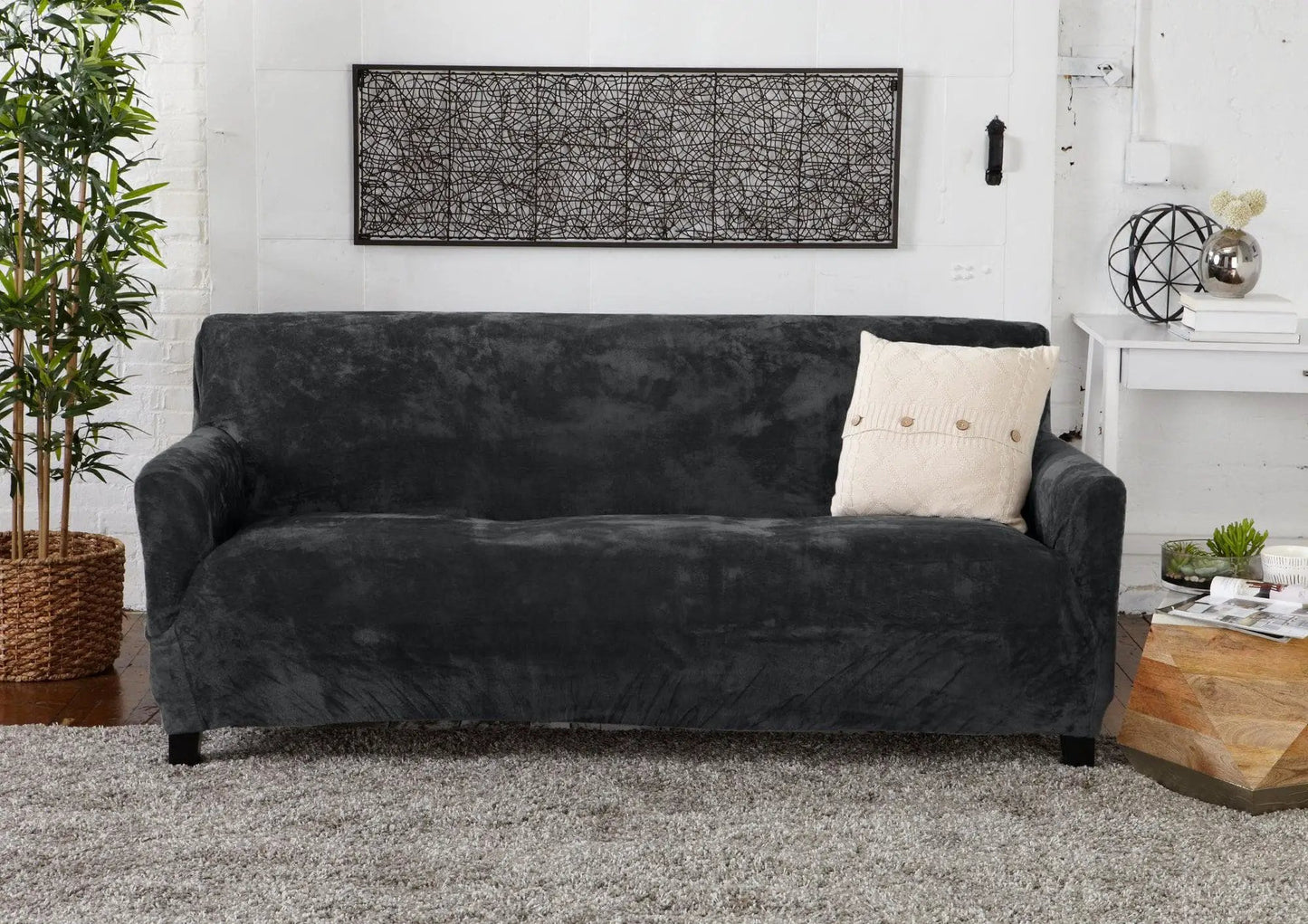 Velvet Stretch Slipcover - Gale Collection from PriceLows™