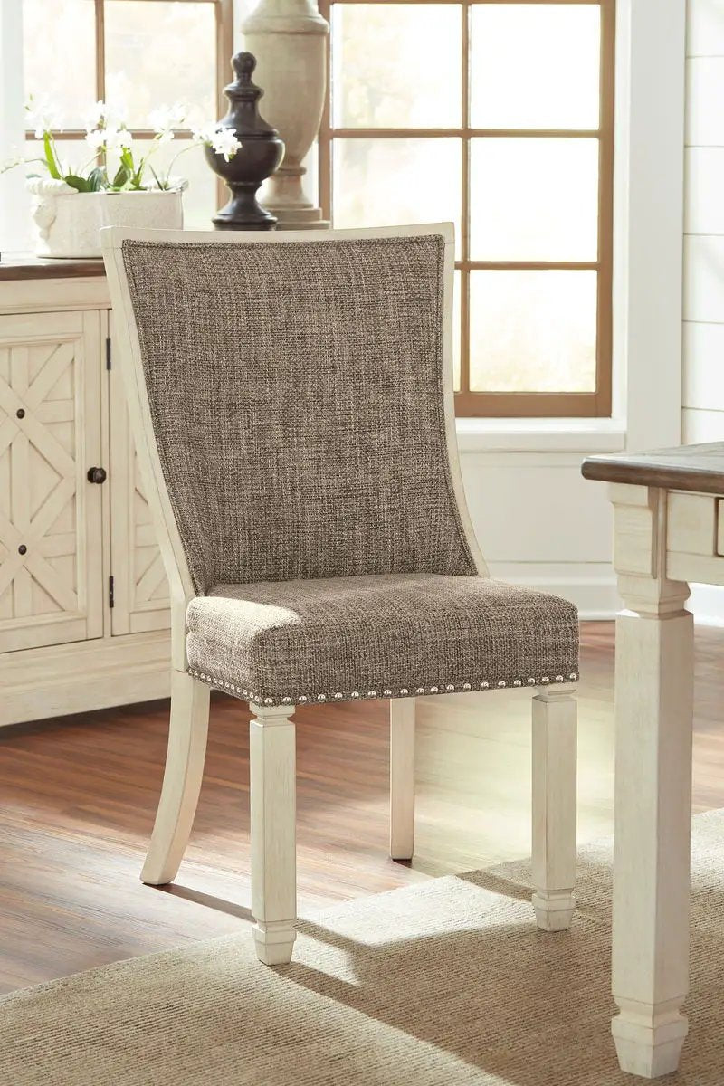 Bolanburg Dining Table Set | 5-Piece Rectangular | Two-Tone Oak And Acacia | Antique White