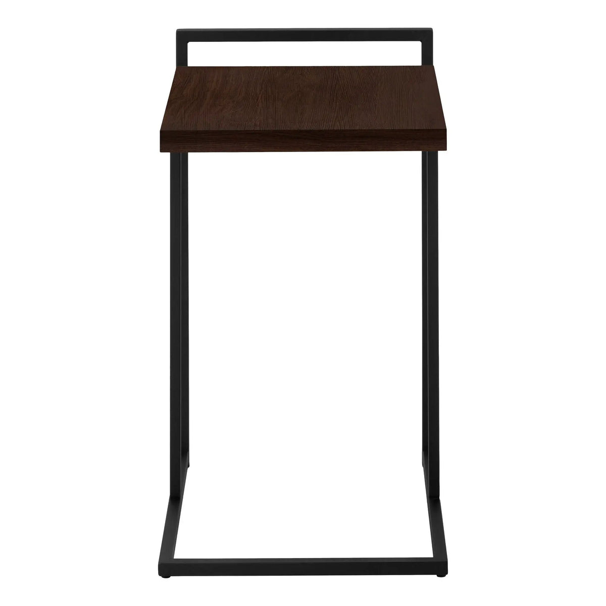 Versatile C-Shaped Accent Table | Metal Base | Generous Tabletop | Portable And Lightweight