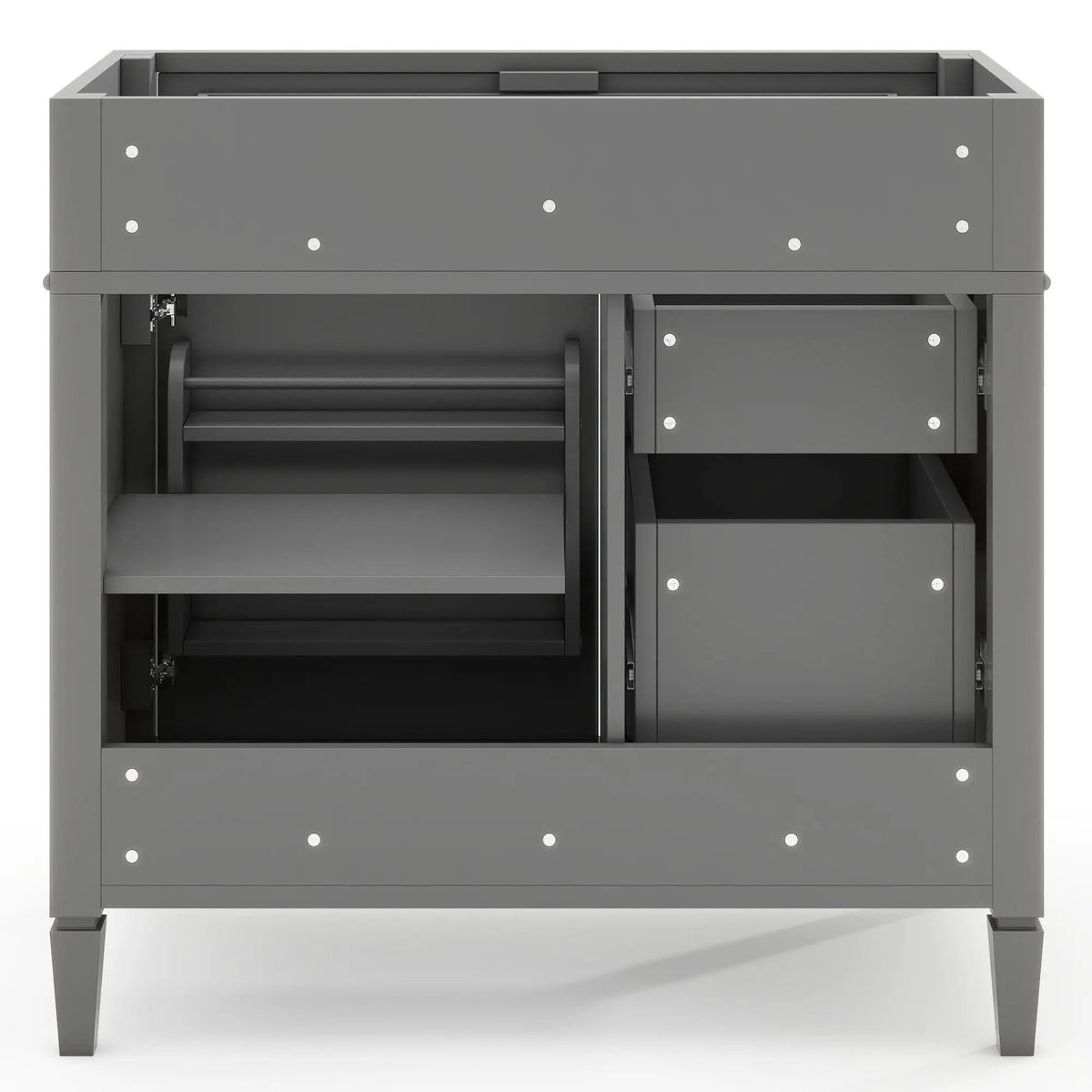 Bathroom Vanity | 3 Drawers | Blue Finish | Tip Out