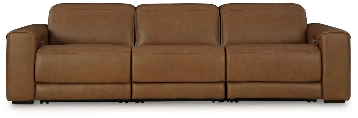 Magic Man Reclining Sectional | Power Reclining Loveseat | Plush Cushioning | Contemporary Design