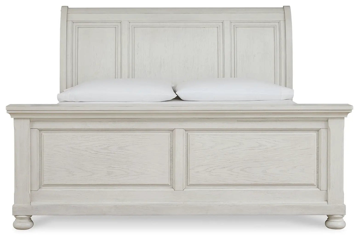 Robbinsdale Sleigh Storage Bed | Elegant Timeless Design | Bedroom Foundation | 85.25 Inch Length
