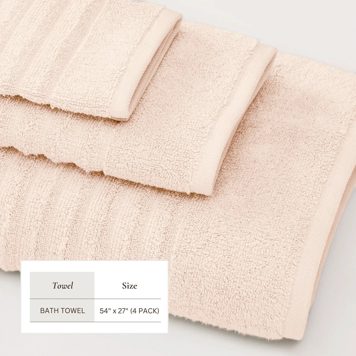 Luxury Combed Cotton Bath Towel Set - Karina Collection from PriceLows™