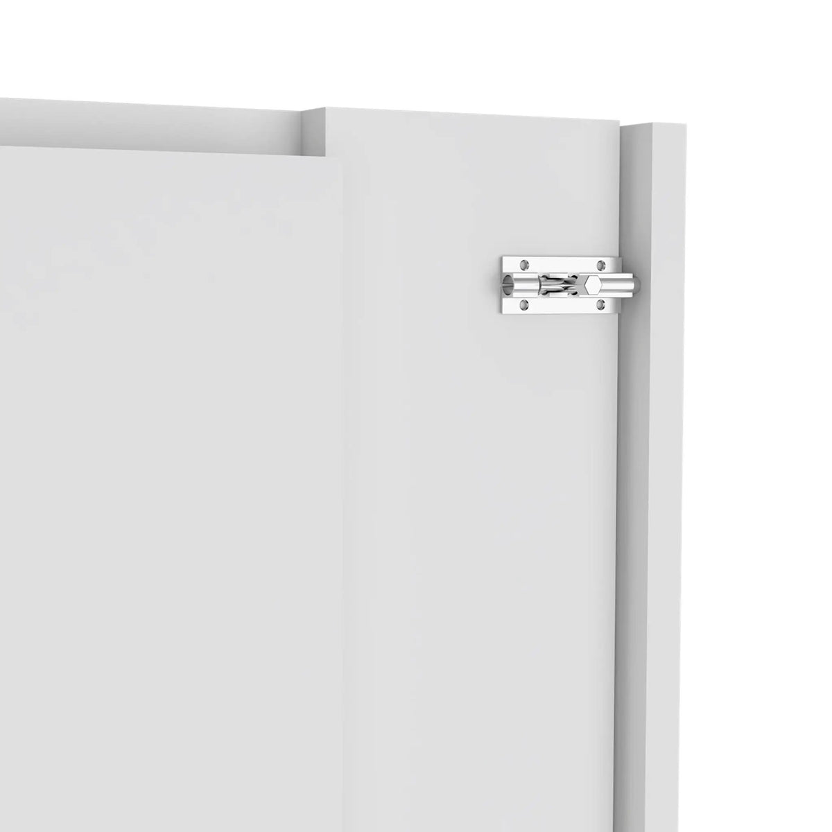 Wall Foldable Table | White | Multiple Shelves | Space-Saving Hutch