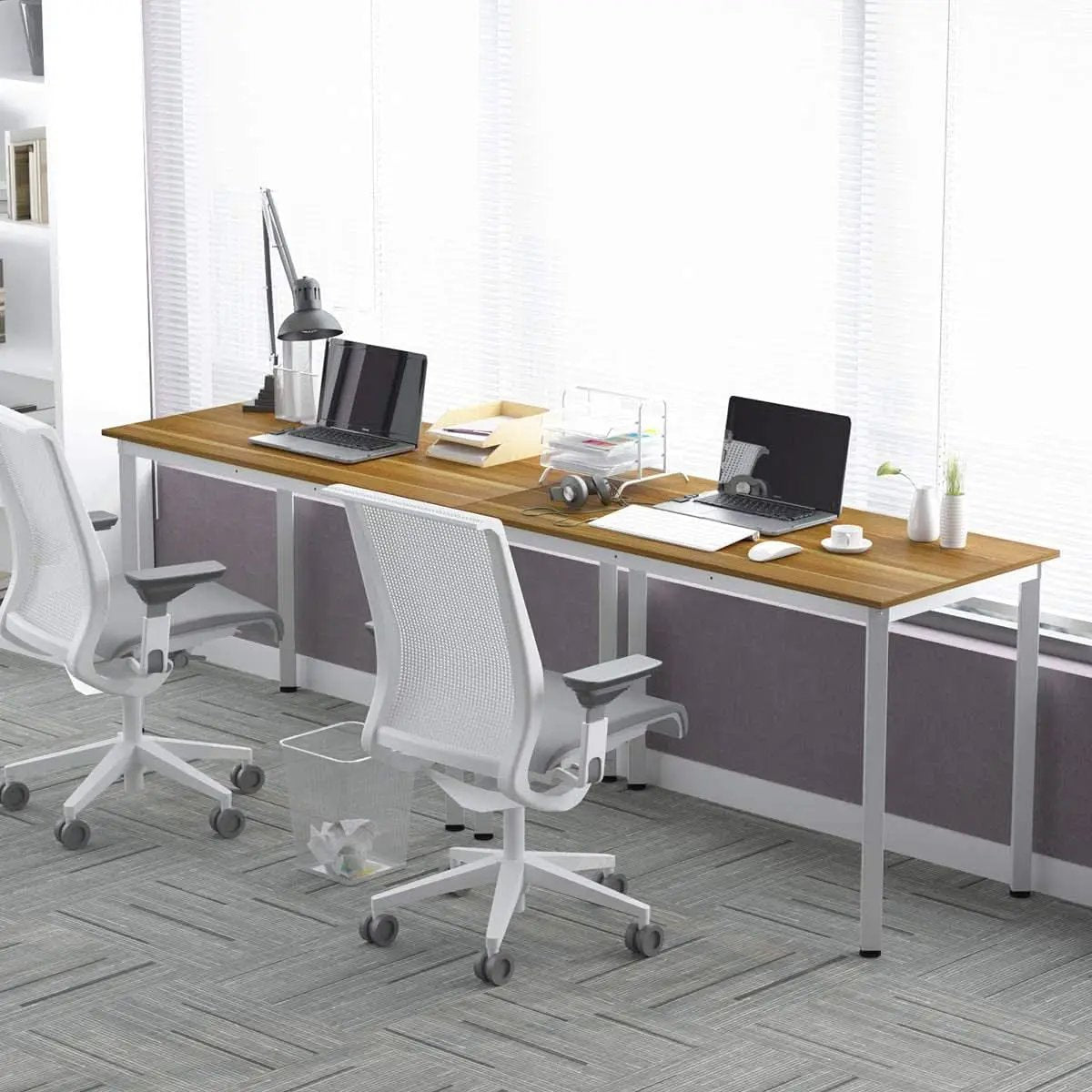 Home Office Desk 45 Degree Metal Legs With Adjustable Pads from PriceLows™