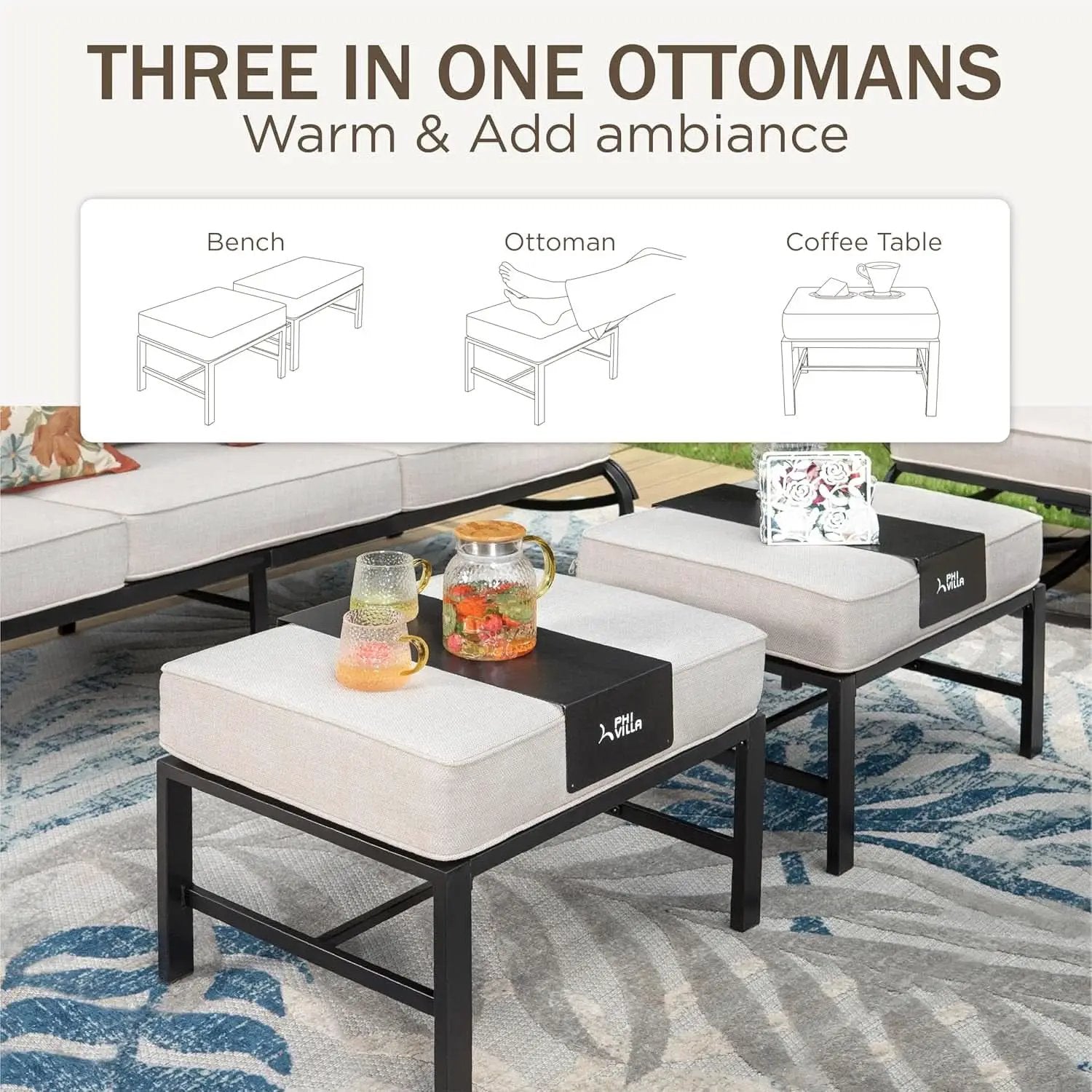 Deluxe 6 Piece Patio Furniture Set for Outdoor Comfort from PriceLows™