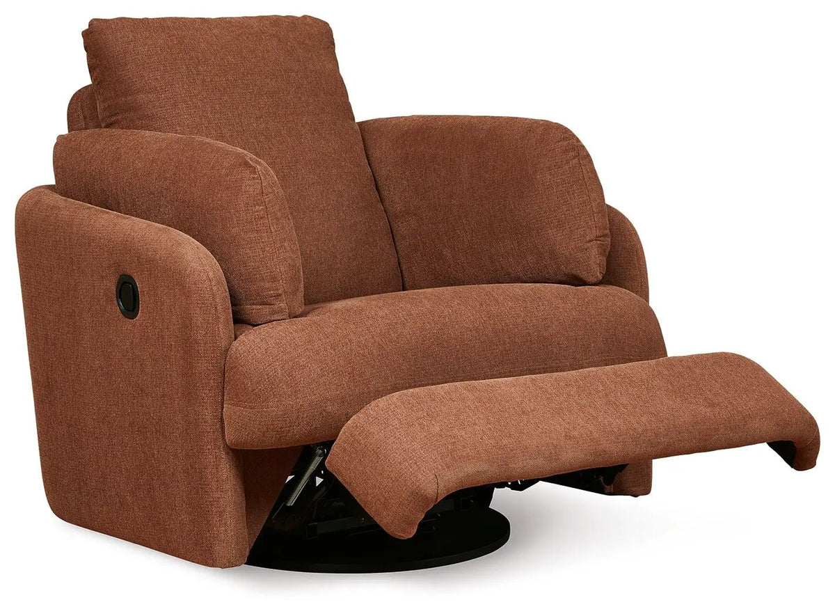 Modmax Swivel Glider Recliner | Cool Contemporary Look | Low-Maintenance Lounging | 41.38 Inch Length