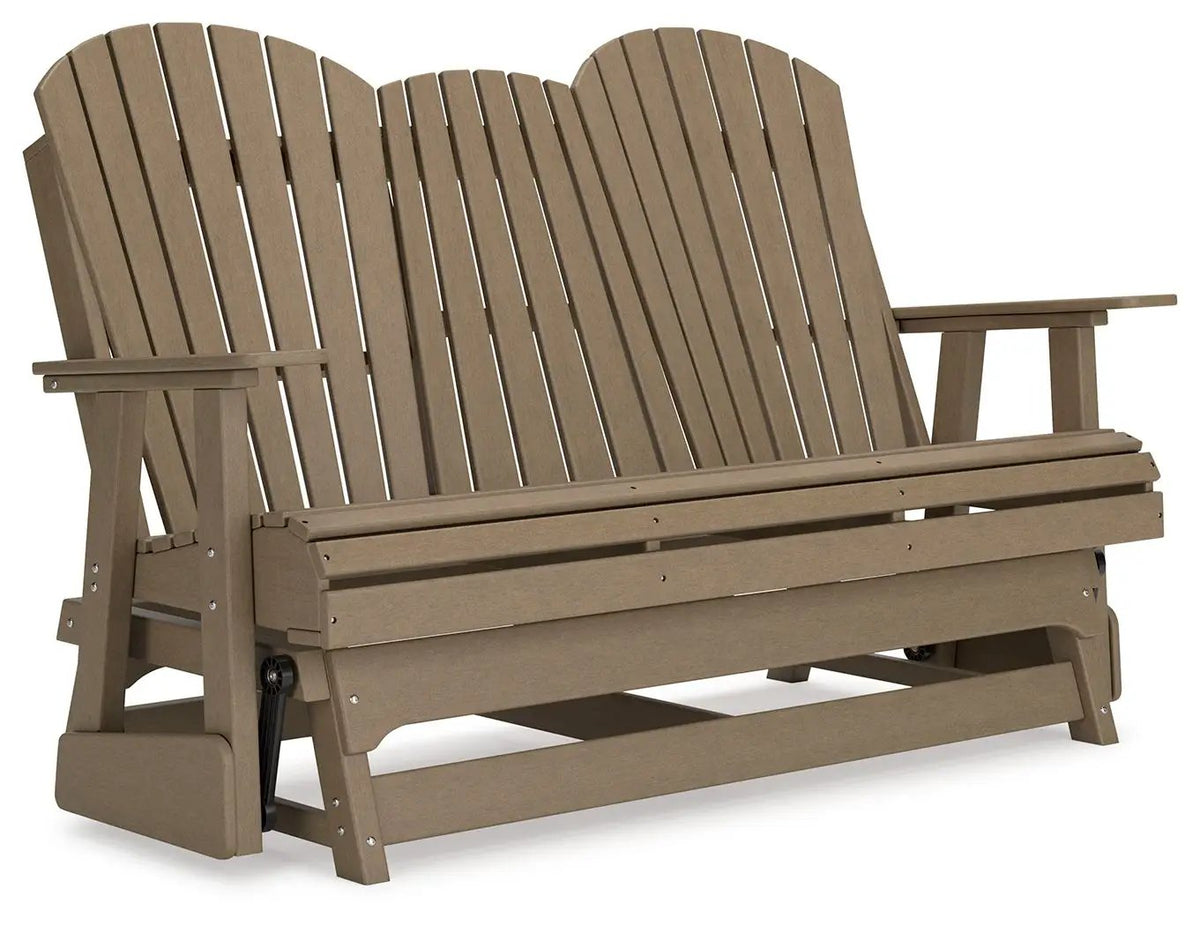 Hyland Wave Glider Loveseat | Adirondack-Inspired Design | 67 Inch Width | Outdoor Seating