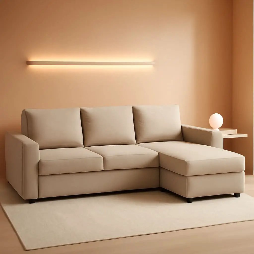 Friheten Slipcover For IKEA Sofa Bed Light Khaki Snug Fit from PriceLows™