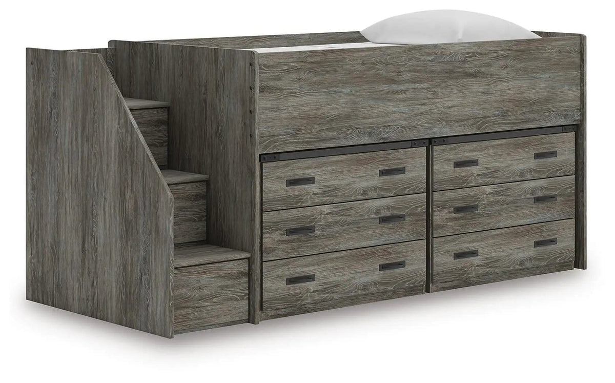 Frandern Loft Bed | 6 Pieces | Metal | Bedroom