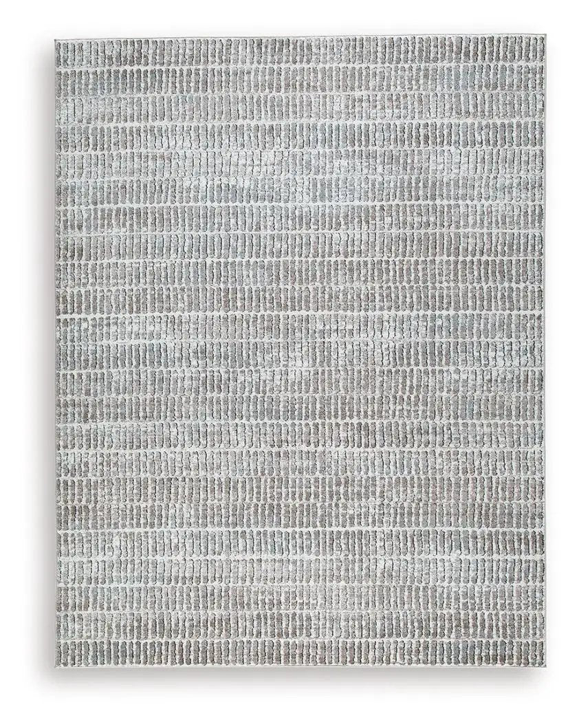 Fuadwick Area Rug | 94 x 120 Inch | Classic Stripe Pattern | Contemporary Style