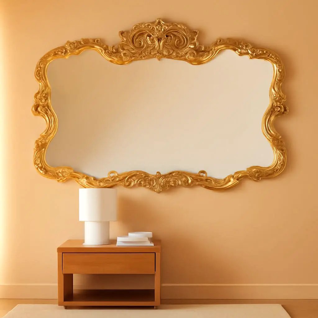 Antiqued Talida 27 X 38 Inch Gold Leaf Wall Mirror from PriceLows™
