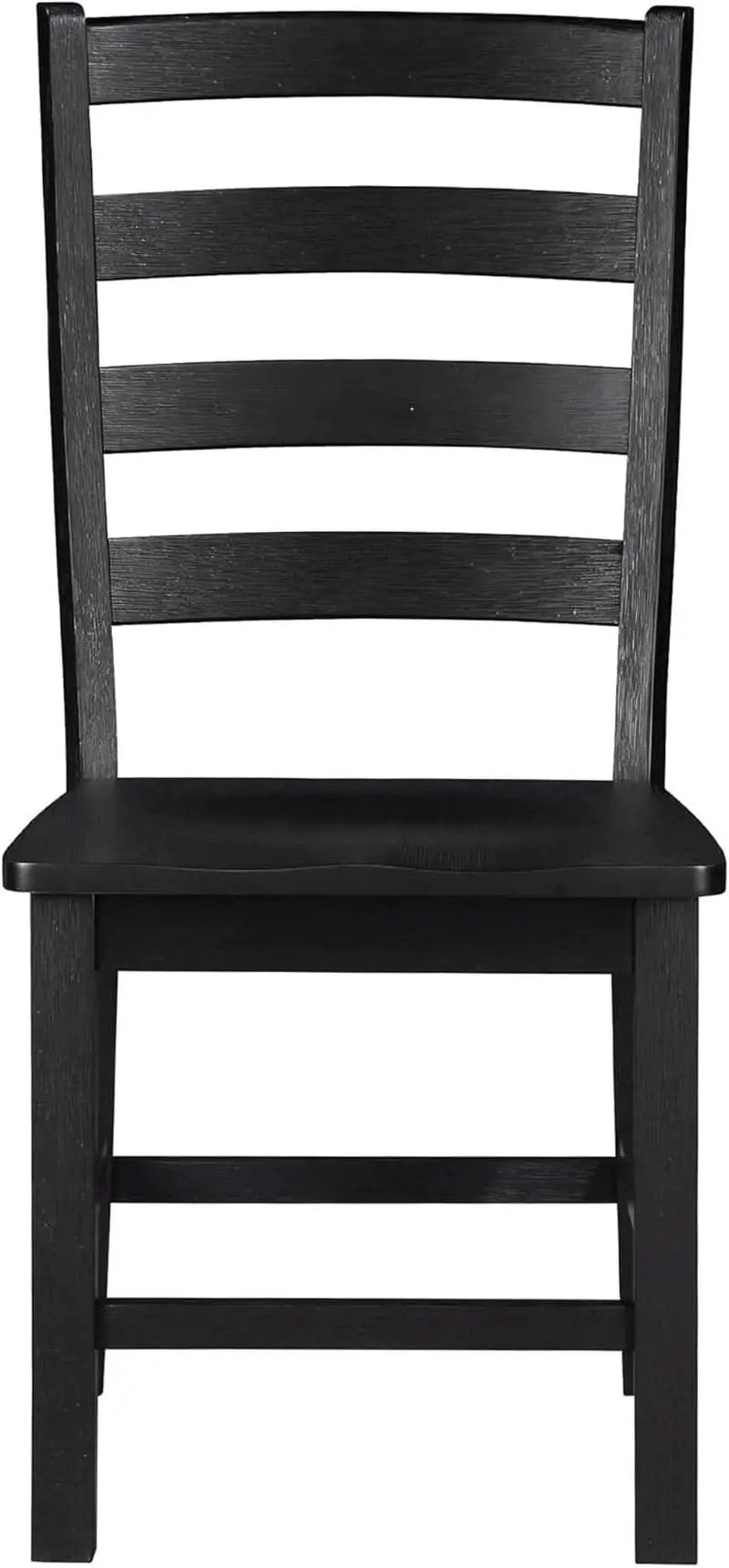 Black Dining Chairs Set Of 2 With Solid Wood Legs And Footrest from PriceLows™