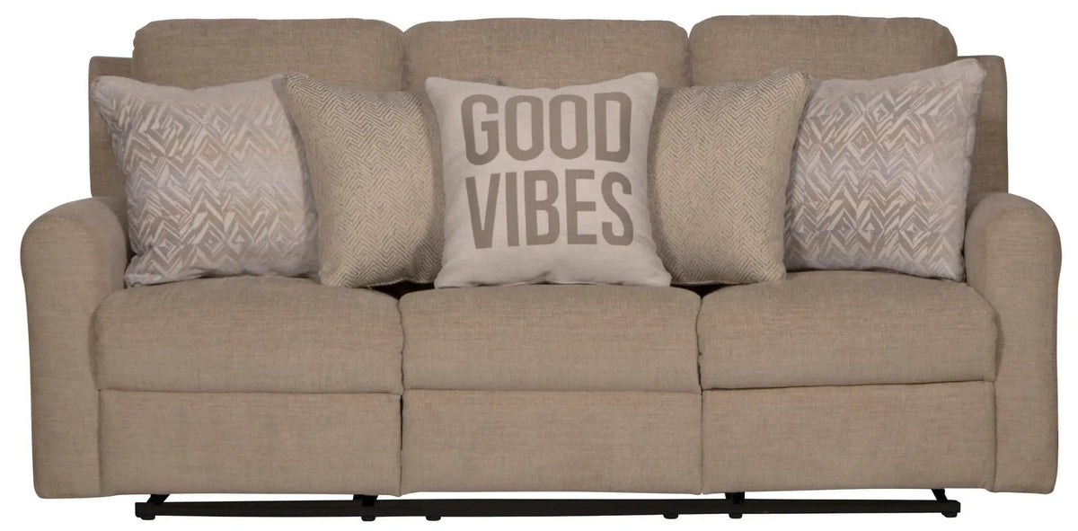 Calvin Reclining Sofa | 4 Pieces | Chenille & Fabric | Living Room