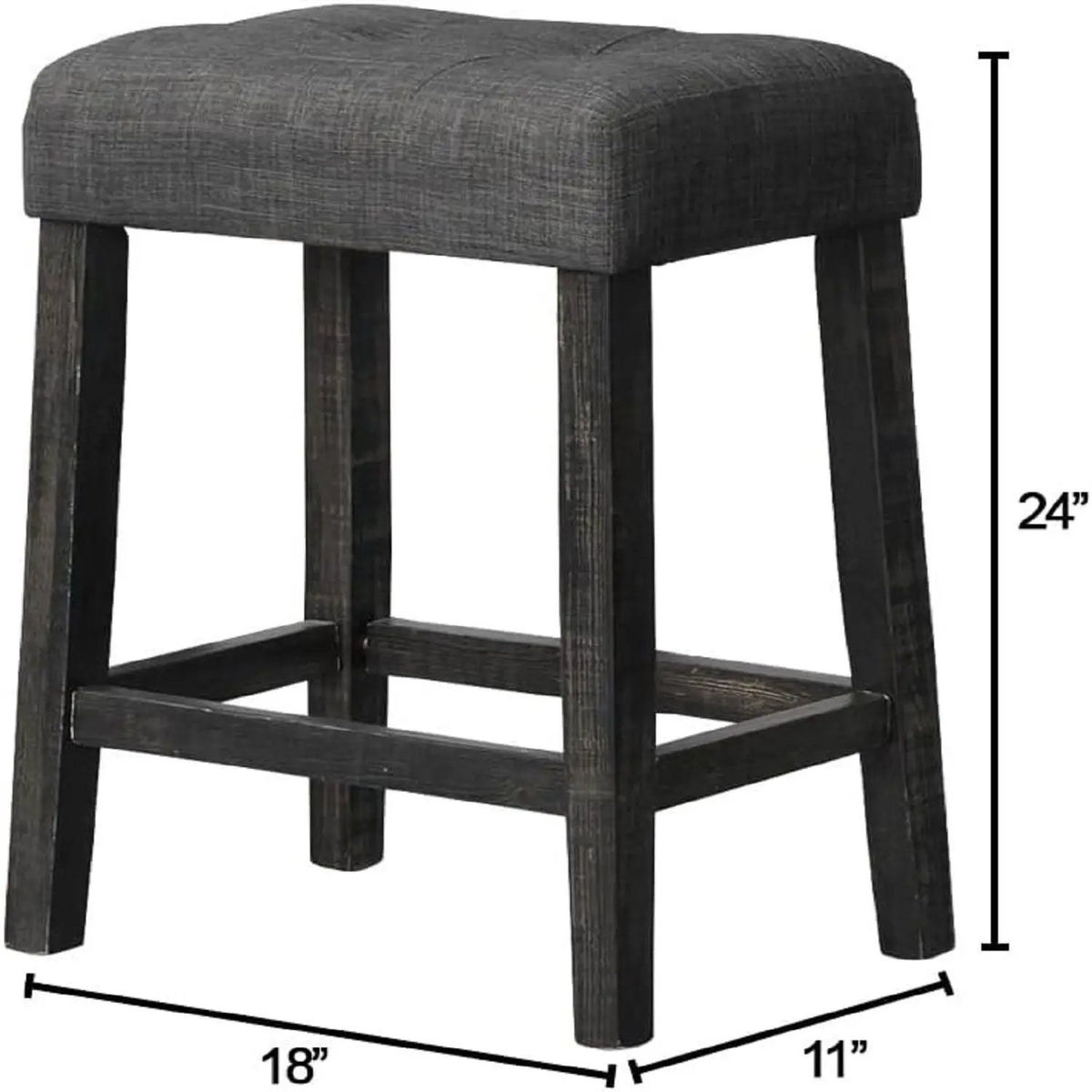Backless Counter Stool | Transitional | Upholstered | Set Of 2