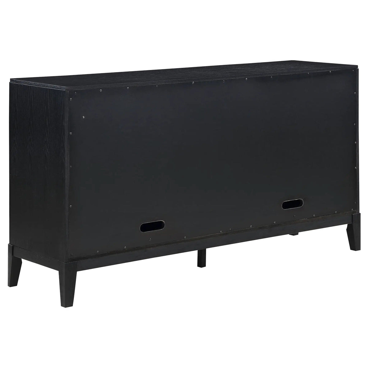 Brookmead 4-door Sideboard Buffet Storage Cabinet | 64.25 x 18 x 36.25 in | Wood | Black